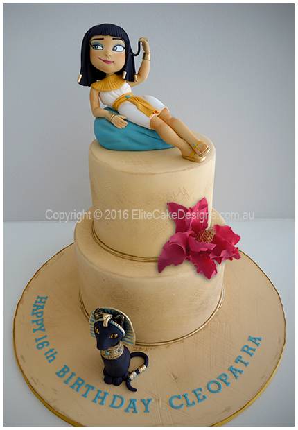 Cleopatra Ancien Egypt birthday cake